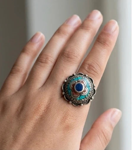 Authentic Tibetan Statement Ring