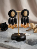 Bohemian Cameo Chandelier Earrings