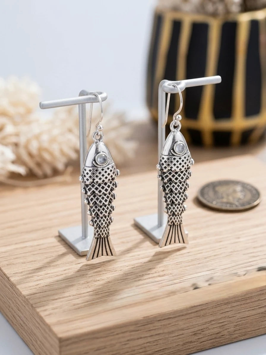 Moving Fish Earrings – view 2