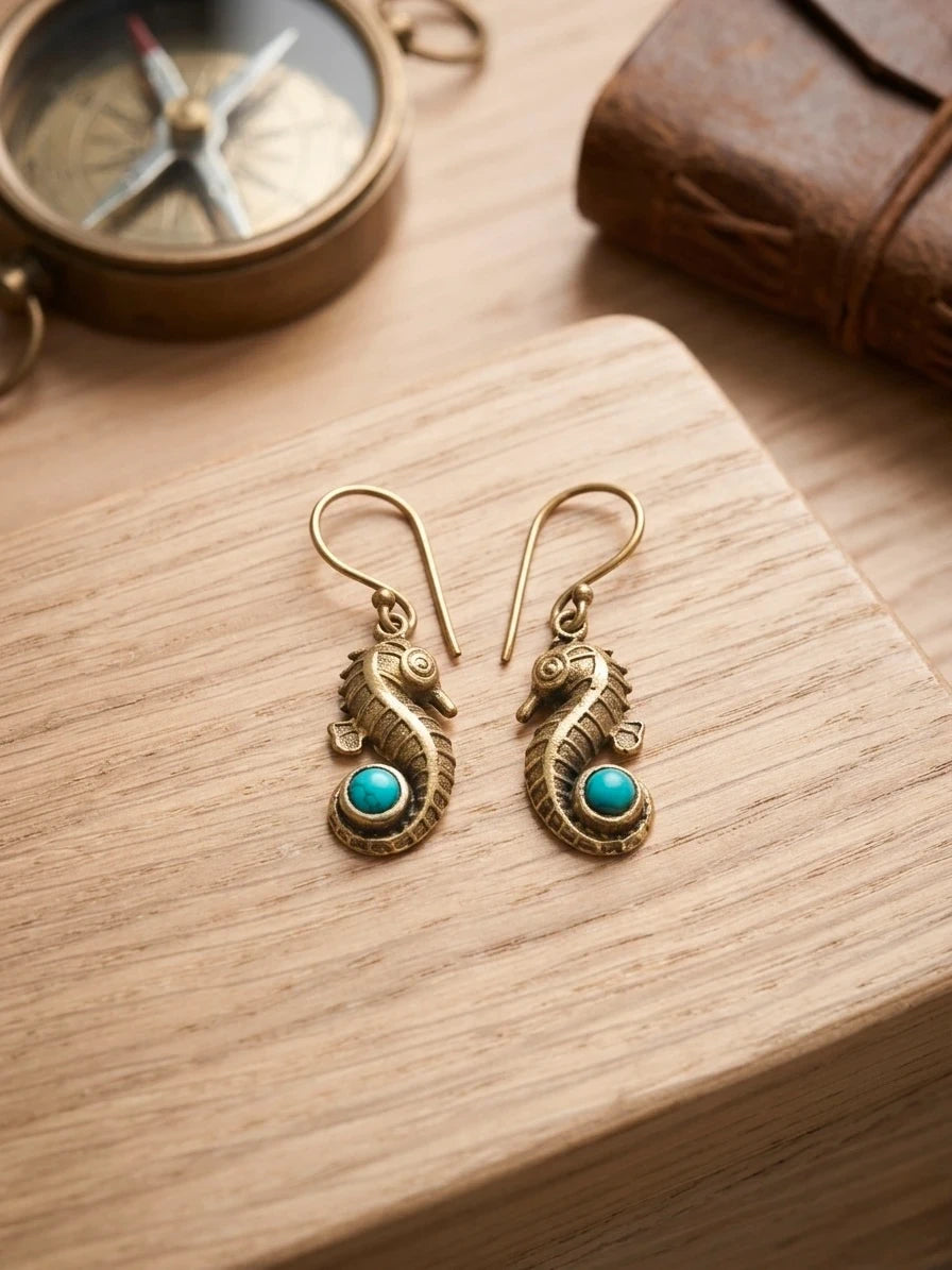 Seahorse Dangle Earrings – view 3