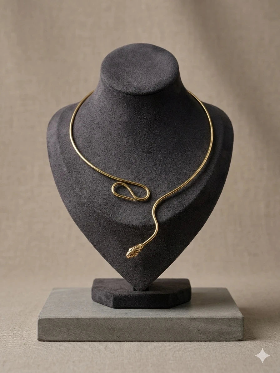 Sleek Modern Statement Necklace – view 2