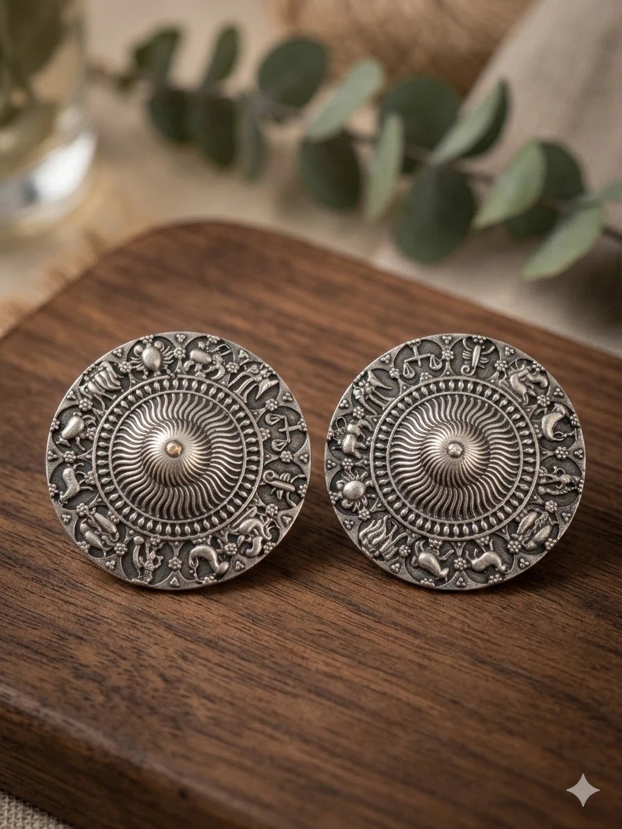 Disc Stud Earrings – view 3