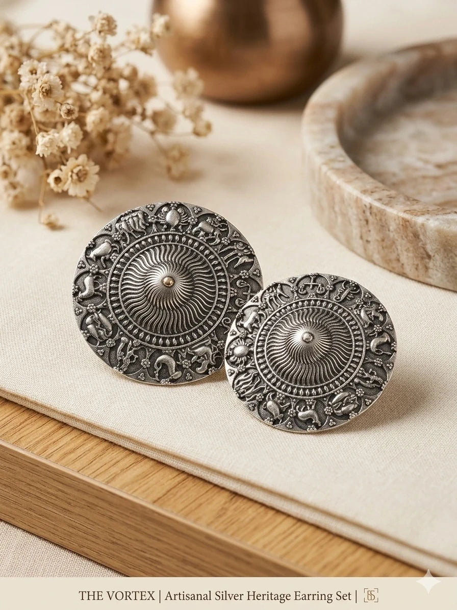 Disc Stud Earrings – view 2