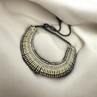 Boho Silver Choker – Tribal Statement Necklace