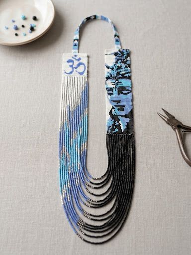 Handcrafted Lord Shiva Beaded Necklace